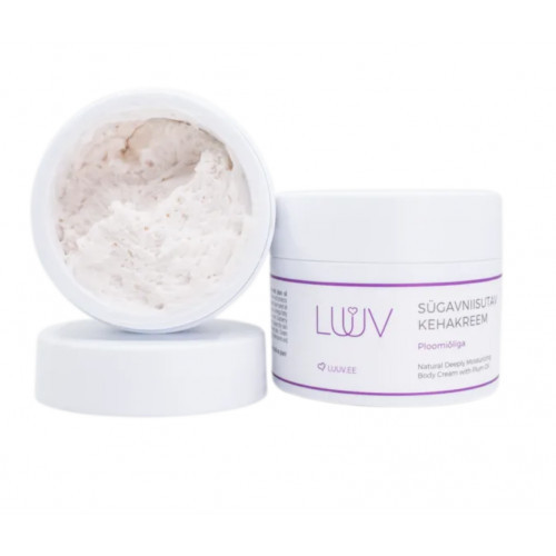 Luuv Natural Deeply Moisturizing Body Cream with Plum Oil Ploomi kehakreem, sügavniisutav ja hooldav 200ml