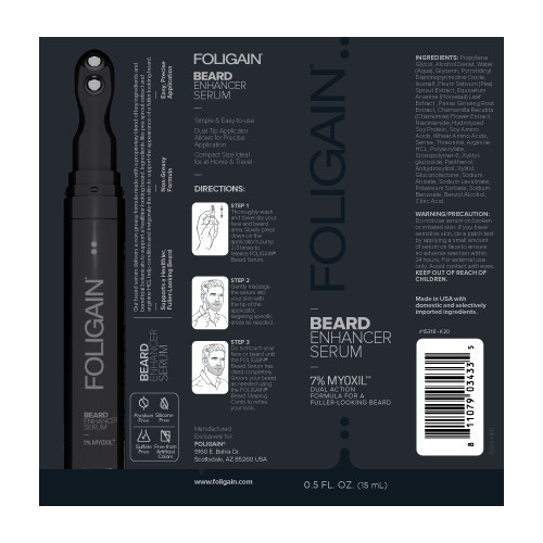 Foligain Beard Enhancer Serum Habeme kasvu soodustav seerum 15ml