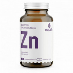 Ecosh ZINC Diglycinate Bioactive Bioaktiivne tsink 90 kapslit