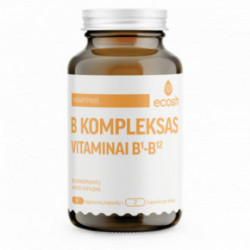 Ecosh B-Complex Toidulisand Bioaktiivne B-vitamiinide kompleks 90 kapslit