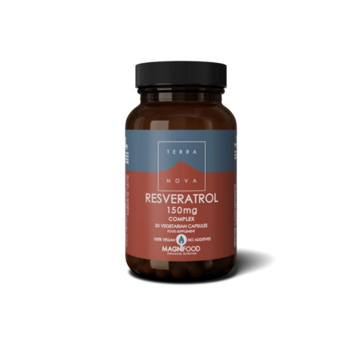 Terranova Resveratrol 150 mg Complex Resveratrooli 150 mg kompleks 50 kapsulių