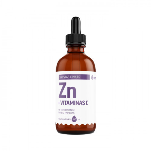 Ecosh Liquid Zinc With Vitamin C Vedel tsink koos c-vitamiiniga 100ml