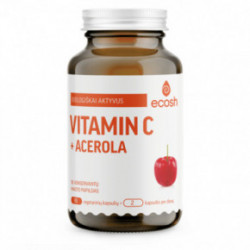 Ecosh Bioactive Vitamin C With Acerola Bioaktiivne C-vitamiin koos acerolaga 90 kapslit