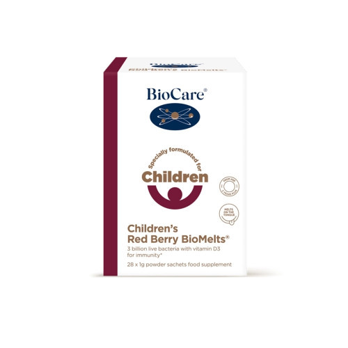 Biocare Children's Red Berry BioMelts Head bakterid ja D-vitamiini pulber 28x1g