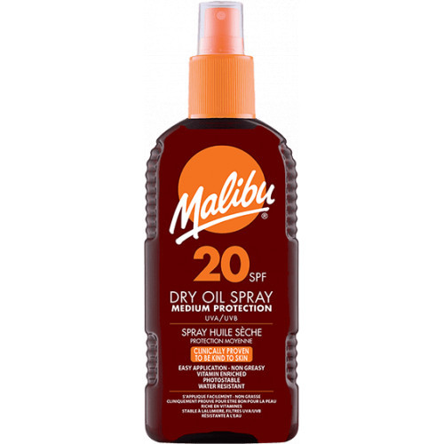 Malibu Dry Oil Spray With SPF20 Päevituskaitseõli 200ml