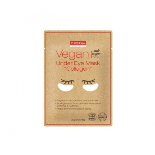 Purederm Vegan Under Eye Collagen Mask Silmamaskid 30 tk