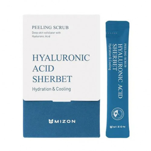 Mizon Hyaluronic Acid Sherbet Peeling Scrub Hüalurooni sisaldav näokoorija 40 x 5g
