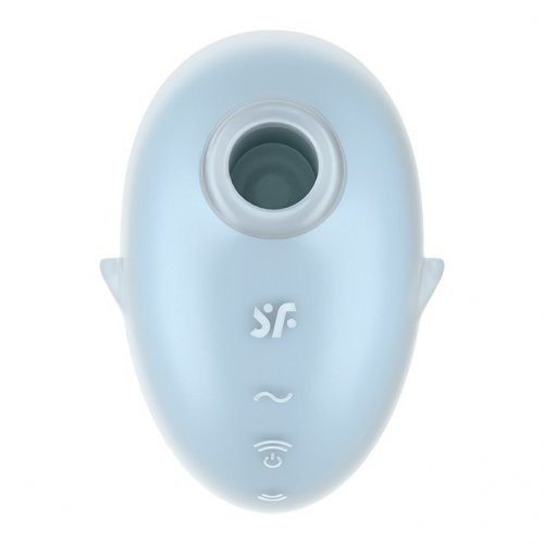 Satisfyer Cutie Ghost Double Air Pulse Vibrator Kliitori stimulaator Blue