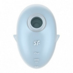 Satisfyer Cutie Ghost Double Air Pulse Vibrator Kliitori stimulaator Blue