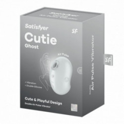 Satisfyer Cutie Ghost Double Air Pulse Vibrator Kliitori stimulaator Blue