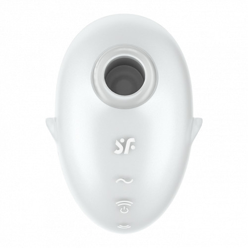 Satisfyer Cutie Ghost Double Air Pulse Vibrator Kliitori stimulaator Blue