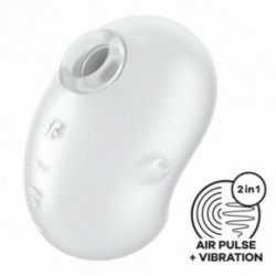 Satisfyer Cutie Ghost Double Air Pulse Vibrator Kliitori stimulaator Blue