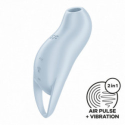 Satisfyer Pocket Pro 1 Double Air Pulse Vibrator Kliitori stimulaator Blue