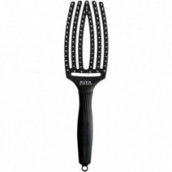 Olivia Garden Fingerbrush Curved & Vented Paddle Brush Kõver läbipaistev juuksehari Large