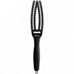 Olivia Garden Fingerbrush Curved & Vented Paddle Brush Kõver läbipaistev juuksehari Large