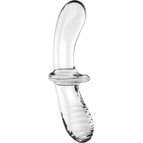 Satisfyer Double Crystal Universaalne vibraator Transparent