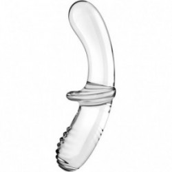 Satisfyer Double Crystal Universaalne vibraator Transparent