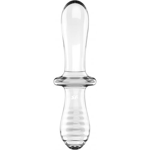 Satisfyer Double Crystal Universaalne vibraator Transparent