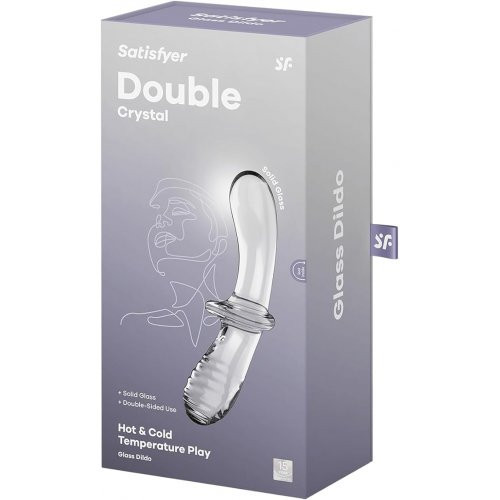 Satisfyer Double Crystal Universaalne vibraator Transparent