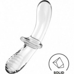 Satisfyer Double Crystal Universaalne vibraator Transparent