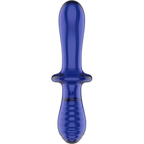 Satisfyer Double Crystal Universaalne vibraator Transparent