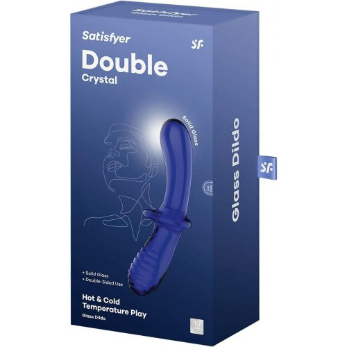 Satisfyer Double Crystal Universaalne vibraator Transparent