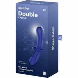 Satisfyer Double Crystal Universaalne vibraator Transparent