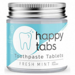 Happy Tabs Toothpaste Tablets Fresh Mint Fluoride Fluoriidiga hambapasta tabletid 80vnt