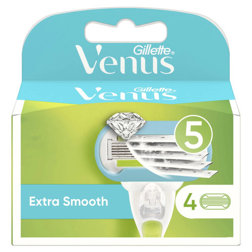 Gillette Venus Extra Smooth Razor Raseerija pead 4 tk