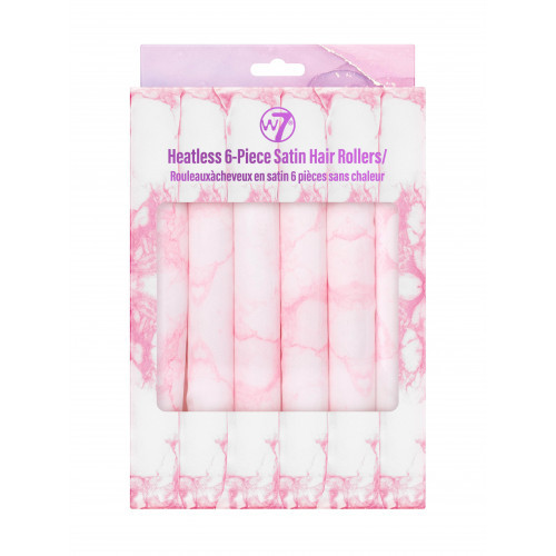 W7 Cosmetics Heatless 6-Piece Satin Hair Rollers Kuumavabad 6-osalised satiinist juukserullid 6 tk