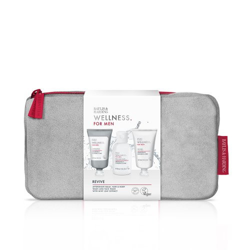 Baylis & Harding Wellness For Men Revived & Ready Wash Bag Gift Set Kinkekomplekt meestele