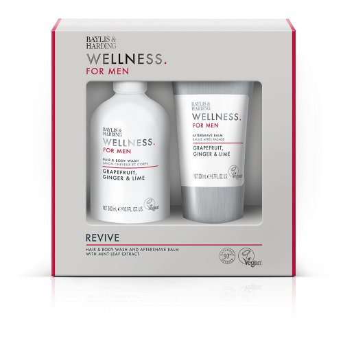 Baylis & Harding Wellness For Men Revived & Ready Gift Set Kinkekomplekt meestele 300+200ml