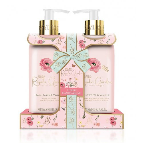 Baylis & Harding Royale Garden Rose, Poppy & Vanilla Luxury Hand Care Gift Set Käte hoolduskomplekt 2x300ml