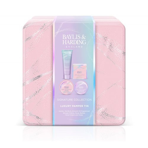 Baylis & Harding Jojoba, Vanilla & Almond Oil Luxury Pamper Tin Gift Set Kinkekomplekt