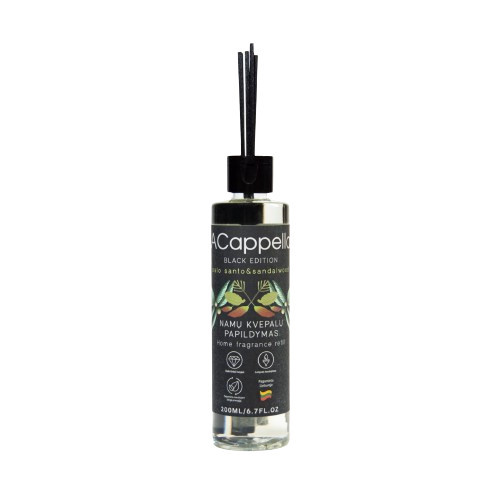 Acappella Black Edition Palo Santo & Sandalwood Refill Kodulõhna täiendamine 500ml