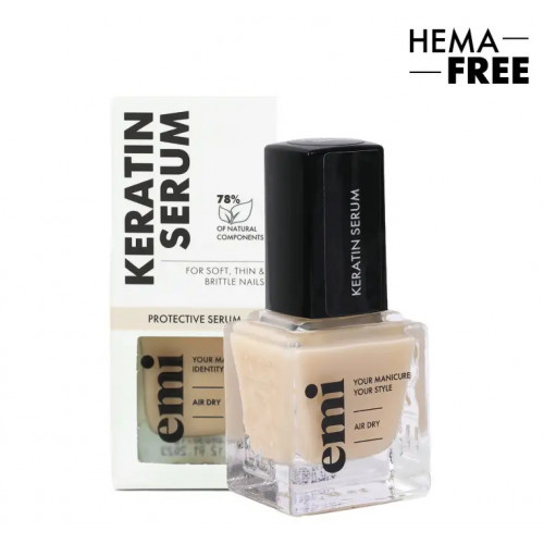 E.Mi Keratin Serum Nail Treatment Tugevdaja kuivadele ja hapradele küüntele 9ml