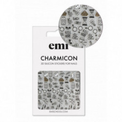 E.Mi Charmicon Silicone Stickers Kleebised küüntele #170 Zipper