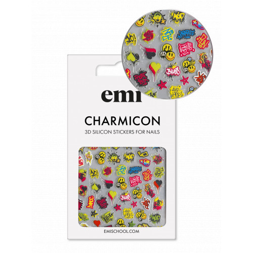 E.Mi Charmicon Silicone Stickers Kleebised küüntele #170 Zipper