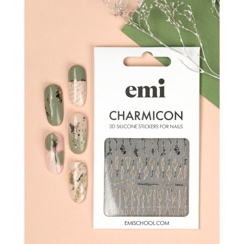 E.Mi Charmicon Silicone Stickers Kleebised küüntele #170 Zipper