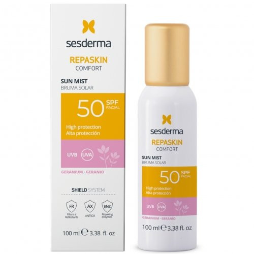 Sesderma Repaskin Comfort Facial Sun Mist SPF50 Kaitsev näonahk 100ml