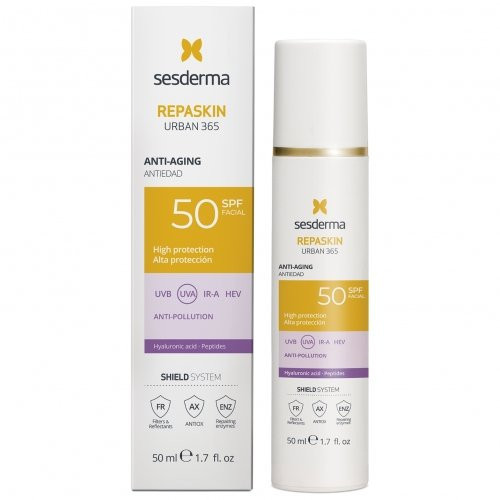 Sesderma Repaskin Urban 365 Anti-Aging SPF50+ Noorendav päikesekaitsekreem näole 50ml