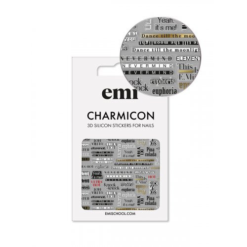 E.Mi Charmicon Silicone Stickers Kleebised küüntele #170 Zipper