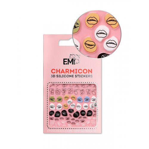 E.Mi Charmicon Silicone Stickers Kleebised küüntele #170 Zipper