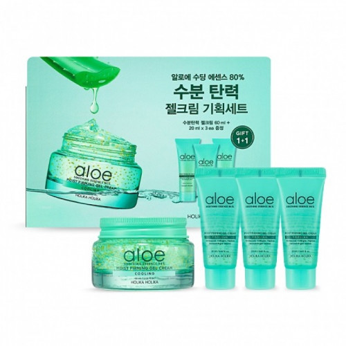Holika Holika Aloe Soothing Essence 80% Moist Firming Gel Cream Set Näokreem komplekt Seatud
