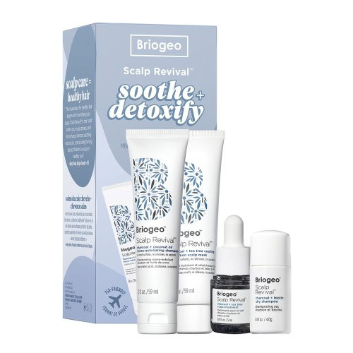 Briogeo Scalp Revival Soothe & Detoxify Hair Care Minis Komplekt