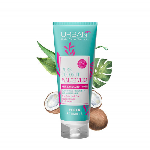 Urban Care Pure Coconut & Aloe Vera Hair Conditioner Juuksepalsam värvitud juustele 250ml