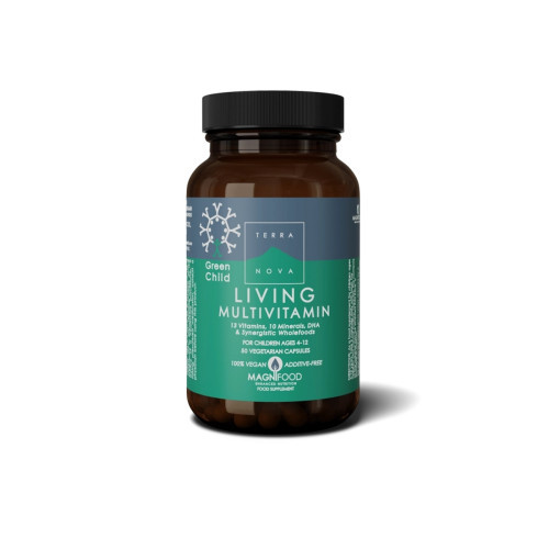 Terranova Green Child Living Multivitamin Multivitamiinikompleks lastele 50 capsules