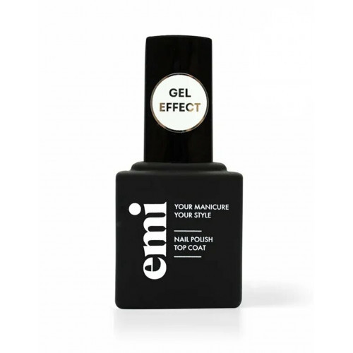 E.Mi Top Coat Nail Polish Gel Effect Küünelaki pealmine kiht 9ml