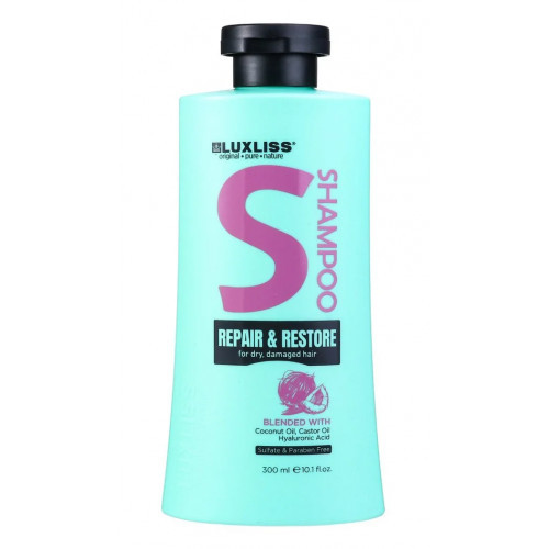 LUXLISS Repair & Restore Shampoo Juukseid taastav šampoon 300ml