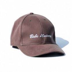 Babe Universe Cap With Logo Stiilne vabaaja müts Brown